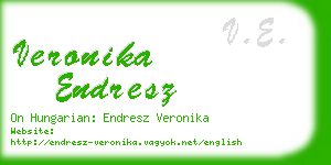 veronika endresz business card